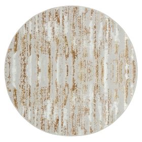 Milano Collection Shimmer Skin Woven Round Area Rug