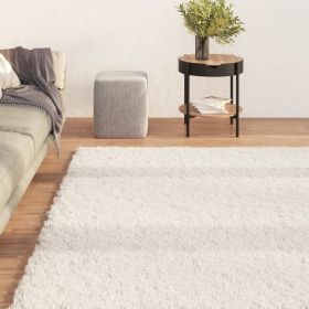 Washable Rug Soft Shaggy Cream 63"x90.6" Anti Slip