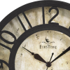 FirsTime & Co. Bronze Raised Number Wall Clock, Traditional, Analog, 8 x 2 x 8 in