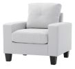 Glory Furniture Newbury G460A-C Newbury Club Chair , WHITE