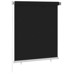 Outdoor Roller Blind 47.2"x55.1" Black