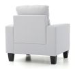 Glory Furniture Newbury G460A-C Newbury Club Chair , WHITE