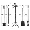 5 Pieces Fireplace Tools Accessories and Hearth Decoration