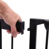 Fireplace fence - black 5-piece set