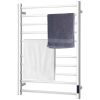 10 Bar Towel Warmer Wall Mounted Electric Heated Towel Rack with Built-in Timer