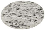 Milano Washable Manhattan Silver Woven Round Area Rug