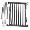 Fireplace fence - black 5-piece set