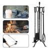 5 Pieces Fireplace Tools Accessories and Hearth Decoration