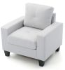 Glory Furniture Newbury G460A-C Newbury Club Chair , WHITE