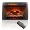 60 Inch Electric Fireplace Entertainment Center With Door Sensor-Jasmine white color