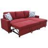 Rad Flannelette 4-Piece Couch Living Room Sofabed