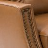 Gerald Vegan Leather Armchair-CAMEL