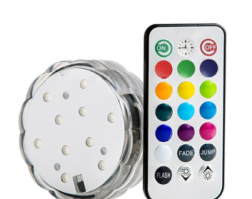 Colorful underwater waterproof lights highlight remote control lights (Option: Colorful 3pcs)