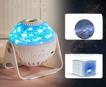 Galaxy Projector Starry Sky Projection Bedroom Bedside Decoration Night Light (Option: A-USB)