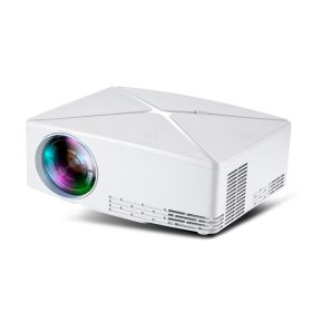 New C80 Mini Projector Mini Home 720p (Option: White-EU)