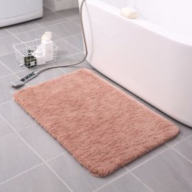 Thickened Plush Entrance Carpet Absorbent Non-slip Soft Kitchen Bathroom Bedroom Living Room Simple Floor Door Mat Home Decor (Color: apricot, size: 60x90CM(3cm thick))