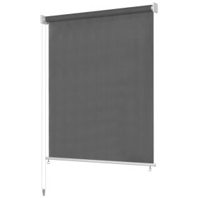 Outdoor Roller Blind 55.1"x55.1" Anthracite (Color: Anthracite)