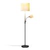 67.32In Mother Daughter Floor Lamp with Linen Shade 3200K Brightness 360¬∞ Adjustable Reading Light Modern Decoration Standing Lamp for Living Room Be