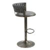 COOLMORE Swivel Bar Stools Set of 2 Adjustable Counter Height Chairs with Footrest for Kitchen, Dining Room 2PC/SET