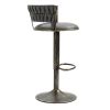 COOLMORE Swivel Bar Stools Set of 2 Adjustable Counter Height Chairs with Footrest for Kitchen, Dining Room 2PC/SET